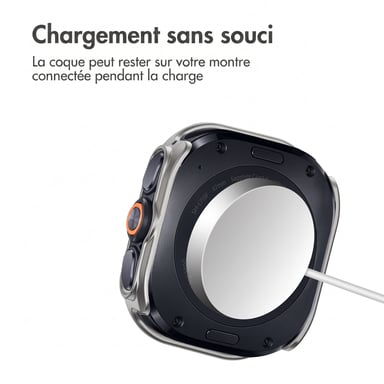 imoshion Coque rigide à couverture complète pour Samsung Galaxy Watch Ultra 2 (2026) - Titanium Gray