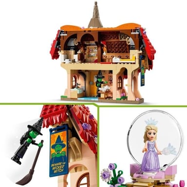 LEGO Wicked 75690 Glinda y Elphaba en la Tierra de los Munchkins - Juego de construcción para niños de 9 años