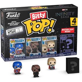 Pack 4 figurines Funko Bitty Pop Marvel Captain America - Neuf