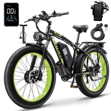 KETELES-K800 : Vélo Électrique Tout-Terrain Dual Motor 2000W – Puissance, Autonomie et Robustesse - Vert