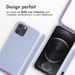 imoshion Coque en silicone avec cordon pour Apple iPhone 12 (Pro) - Violet