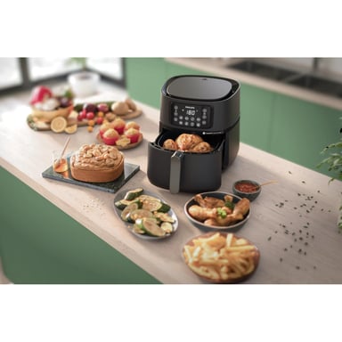 Philips 5000 series Série 5000 Connecté HD9285/93 Airfryer XXL 7,2L 16-en-1, Jusqu'à 6 portions