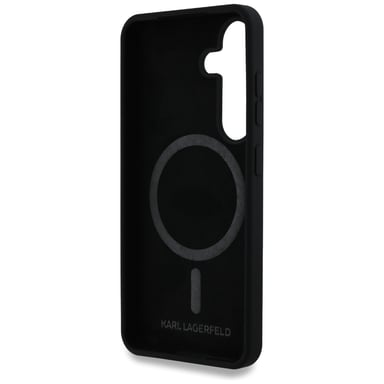 Custodia Karl Lagerfeld in silicone Double Heads MagSafe per Samsung Galaxy S25