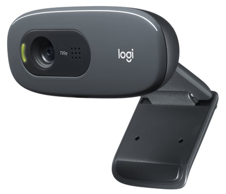 Logitech 960-000584 cámara web 3 MP 1280 x 720 Pixeles USB Gris Oscuro