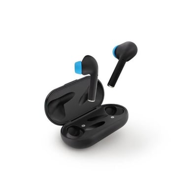 POWERADE Ecouteurs intra auriculaire avec micro Bluetooth TWS - Noir et bleu