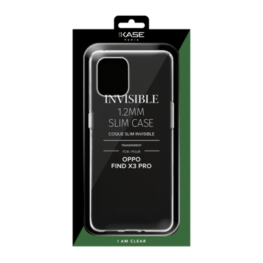 Coque Slim Invisible pour OPPO Find X3 Pro 1.2mm, Transparente