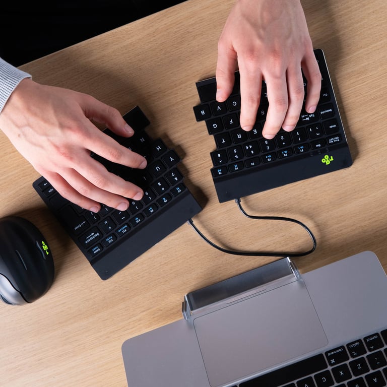 Clavier Sans Fil Ergonomique R-Go Split Break – AZERTY, Bluetooth, Logiciel de Pause - vue 6