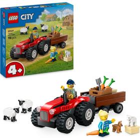 Lego 60461 - Tractor Rojo Con Remolque Y Oveja