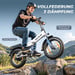 Vélo électrique pliant VARUN S20-2 tout suspendu 20 pouces avec batterie 48 V 13 Ah