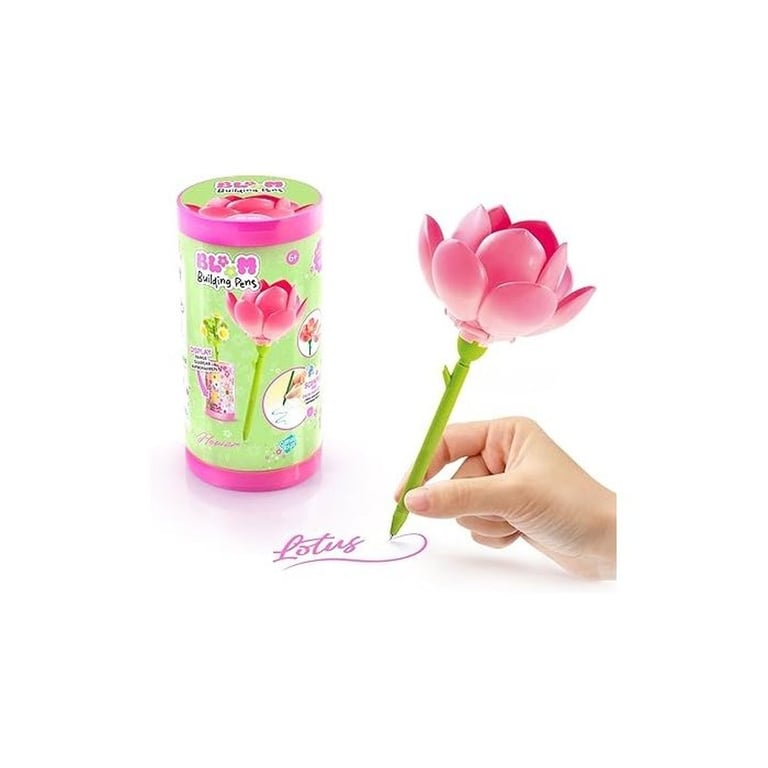 Canal Toys – BLOOM – Stylo Fleur à Construire – Encre pailletée et parfumée – 6 fleurs à collectionner – BLM 001 - vue 1
