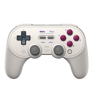 8Bitdo Pro 2 Hall Effect Blanc USB Manette de jeu Analogique/Numérique Android, Nintendo Switch