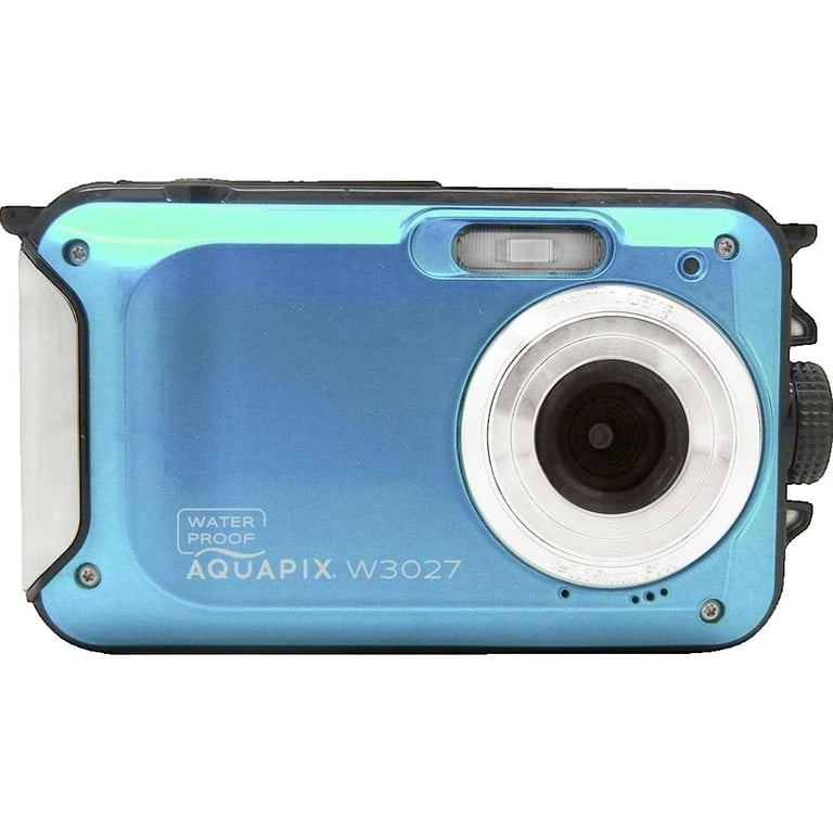 Easypix W3027 I Wave Iceblue Appareil photo numérique 30 Mill. pixel glace avec accu sacoche stabilisation dimag