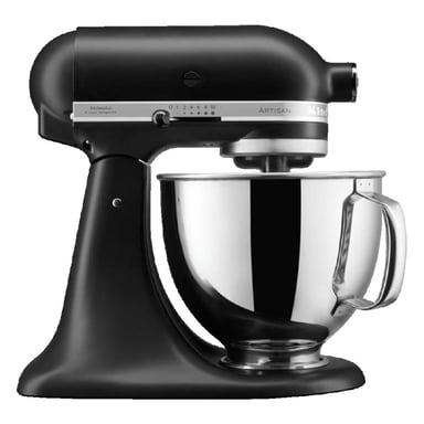 Robot pâtissier KitchenAid Artisan 4,8 L Noir Mat