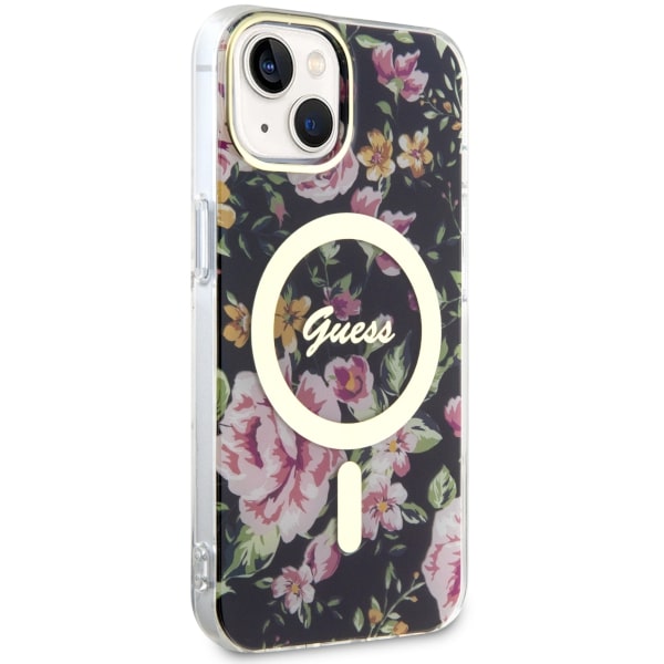 Guess Flower MagSafe Coque pour iPhone 14 3666339115517 - vue 4