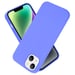 Coque pour Apple iPhone 14 en LIQUID LIGHT PURPLE Housse de protection Étui en silicone TPU flexible
