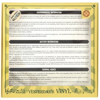 Horloge vinyle recyclé NUMBERS