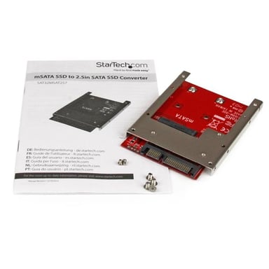 StarTech.com Adaptateur mSATA SSD vers SATA 2,5'' - Carte Convertisseur mSATA SSD vers SATA 2,5''