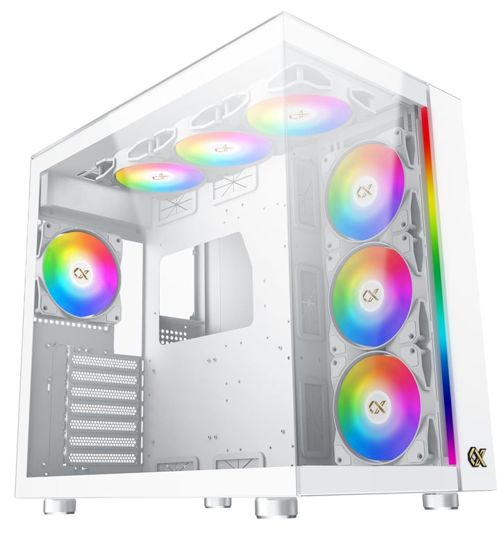 Boitier PC Moyen Tour E ATX Xigmatek Ultra RGB avec panneaux vitrés - vue 6