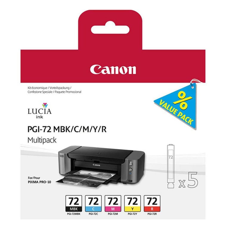 CANON PGI-72 MBK/C/M/Y/R - Neuf