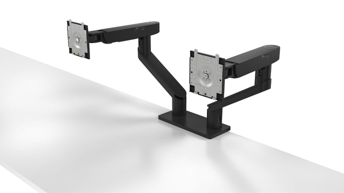 Dell Dual Monitor Arm - MDA20 - Mounting kit - adjustable arm - for 2 LCD displays - black - screen size: 19''-27'' - moun