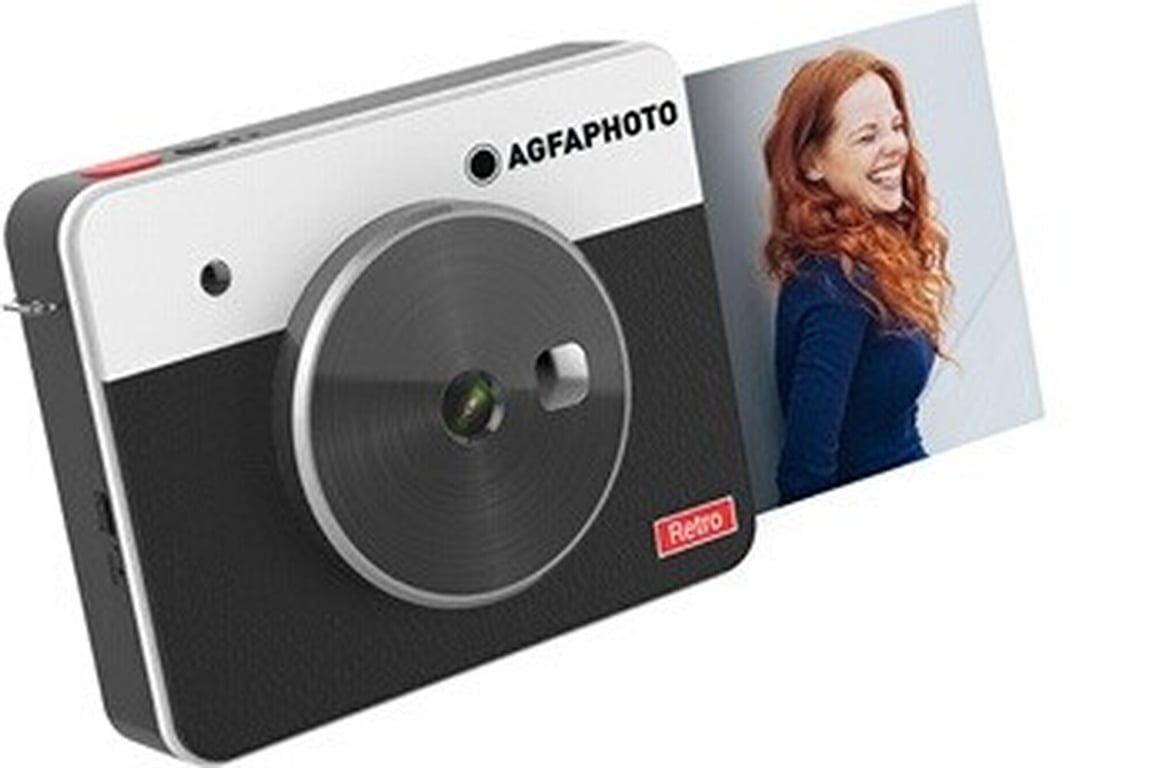 AGFA PHOTO Realipix Square Paper Appareil Photo Numérique Instantané avec Impression format carré 7 6 x 7 6 cm 3 x 3'' 10Mp Bluetooth Neuf