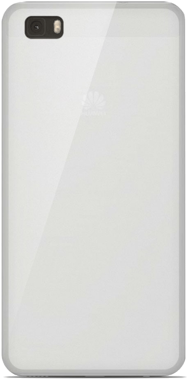 Coque silicone unie compatible Givré Blanc Huawei P8