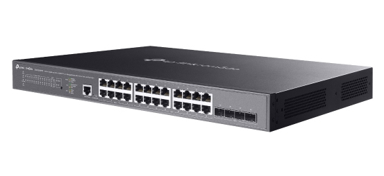 TP-Link Omada SG3428XMPP switch Gestionado L2+ Gigabit Ethernet (10/100/1000) Energía sobre Ethernet (PoE) 1U Negro