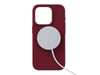 Njord byELEMENTS Custodia MagSafe in pelle scamosciata per iPhone 15 Pro, rosso Apple iPhone 15 Pro