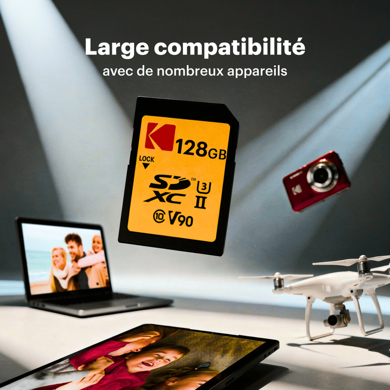 Kodak ULTRA PRO Carte mémoire flash Video Class V90 / UHS II U3 / Class10 SDXC UHS II - vue 4
