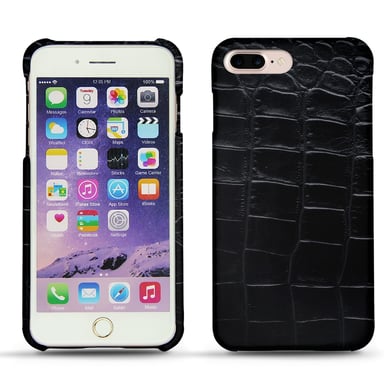 Apple iPhone 7 Plus Funda de piel - Tapa trasera - Negro - Cueros especiales