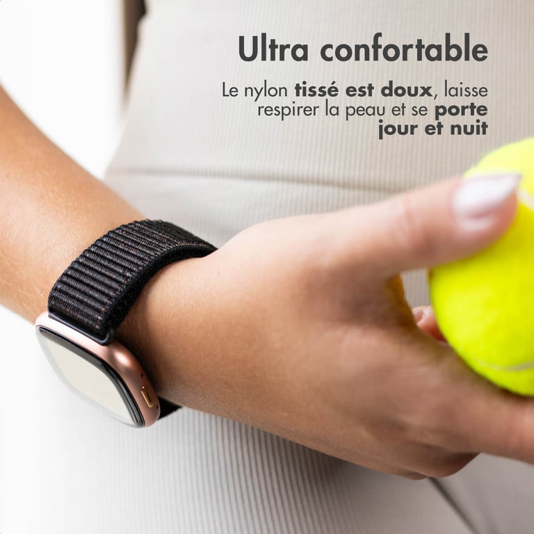 imoshion Bracelet en nylon avec fermeture velcro pour Fitbit Versa 3 / 4 Neuf - vue 5