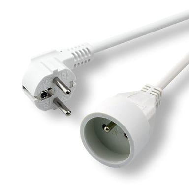 MCL MC910-3M/W cable de transmisión Blanco Enchufe tipo F