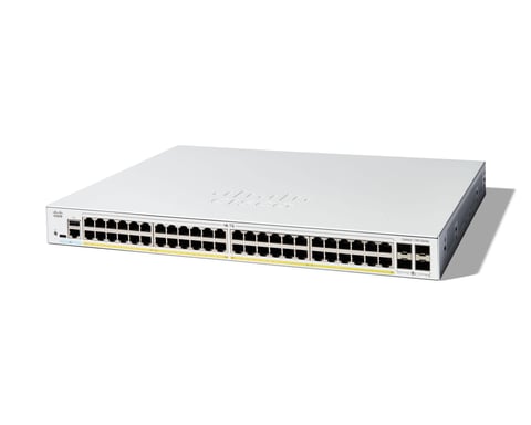 Cisco C1300-48P-4X commutateur réseau Géré L2/L3 Gigabit Ethernet (10/100/1000) Blanc - Neuf