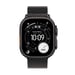 Watch Ultra 3 (2025) GPS + 5G, Boitier de 49 mm en Titane Noir avec bracelet milanais en Titane Noir, M