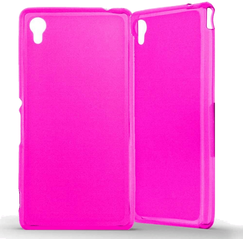 Coque silicone unie compatible Givré Rose Sony Xperia M4 Xperia M4 Aqua