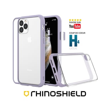 Funda RhinoShield compatible con [iPhone 13 Pro] Mod NX - Funda fina personalizable con tecnología de absorción de impactos [sin BPA] - Lavanda