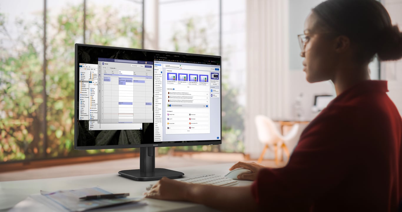Philips 24E1N1300A Moniteur FHD 24 Pouces 100 Hz IPS 1 ms Alimentation USB C Haut parleurs Anti Scintillement Mode LowBlue 1920 x 1080 250 CDm² HDMI 1.4 / USB C - vue 5