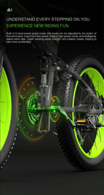 VTT électrique LANKELEISI XT750 Plus 26 pouces 1000 W 48 V 14,5 Ah