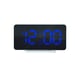 Despertador digital ''Slim-line'' - Doble despertador - Gran pantalla azul - Puerto USB (HCG021)