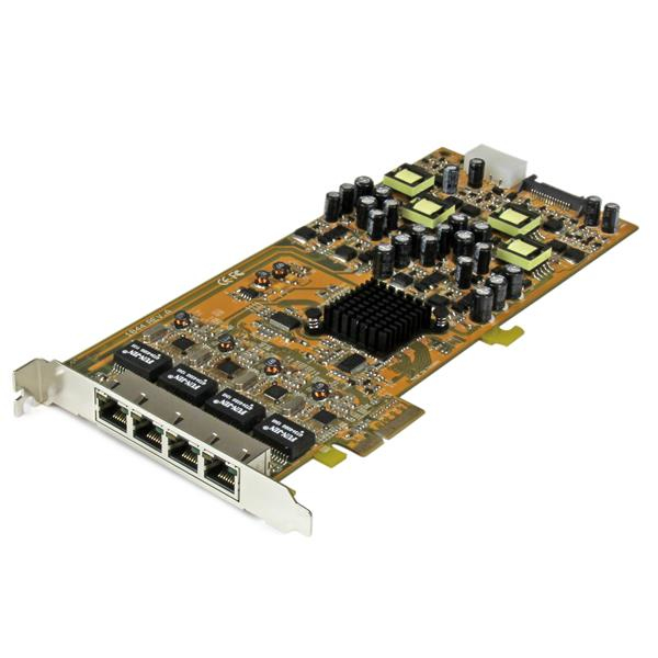 StarTech.com Carte réseau PCIe à 4 ports Gigabit Power over Ethernet NIC PCI Express PSE / PoE Neuf