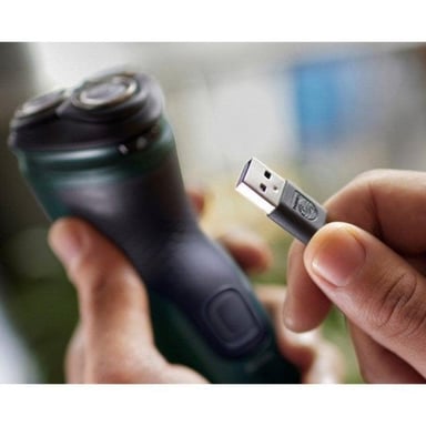 Philips X3052/00 Rasoio rotante da uomo Nero, Verde
