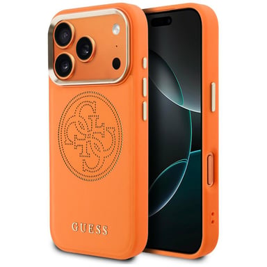 Étui Guess Perforated 4G MagSafe pour iPhone 18 Pro / 17 Pro, orange