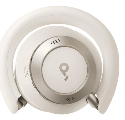 Soundcore Space One Pro Casque Sans fil Arceau Appels/Musique Bluetooth Blanc