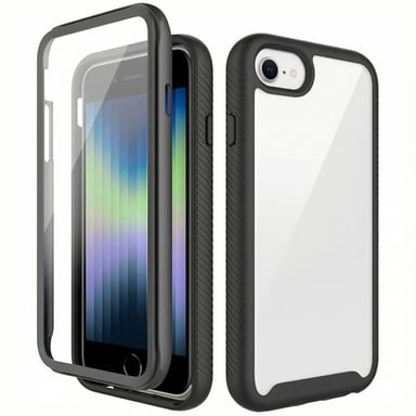 imoshion Coque 360° Full Protective pour Apple iPhone SE (2022 / 2020) / 8 / 7 / 6(s) - Noir