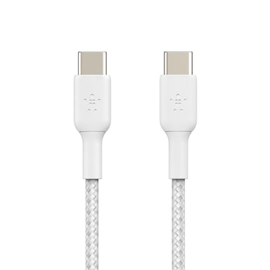 Cavo intrecciato da USB-C a USB-C BOOST CHARGE? (1 m), bianco