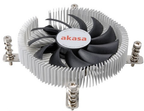 Akasa AK CC7129BP01 Refroidisseur de processeur pour : LGA775 LGA1156 LGA1155 LGA1150 aluminium 75 mm - vue 2