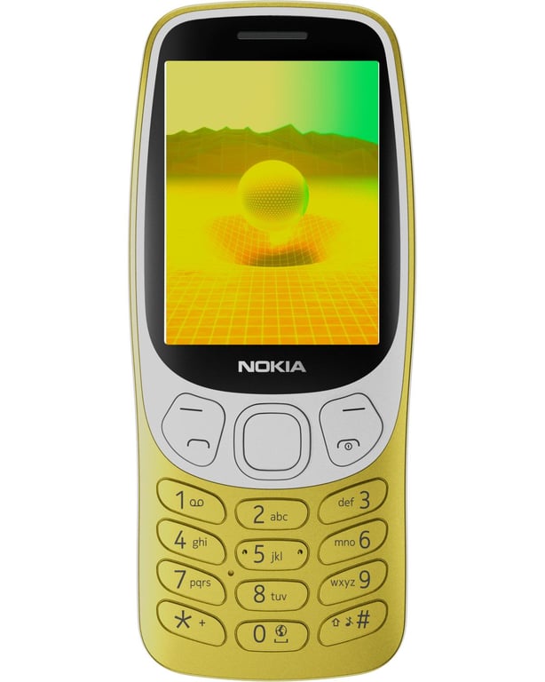HMD Nokia 3210 (2024) 6,1 cm (2.4 ) 89 g Or Téléphone numérique - Neuf