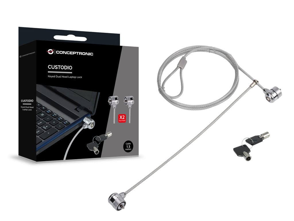 Conceptronic CNBSLOCK15T câble antivol 1 5 Neuf - vue 2