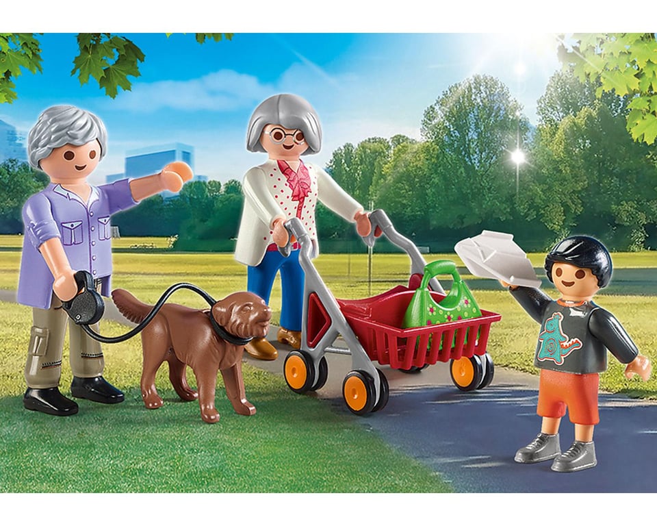 Grand parents Et Petit fils City Life 70990 Playmobil La Boîte - vue 3