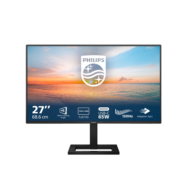 Philips 27E1N1300AE Moniteur Full HD 27 Pouces Haut parleurs réglable en Hauteur 1920x1080 100 Hz HDMI USB C USB Hub - vue 2